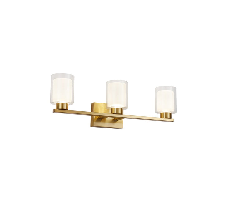 Collection 3-Light Bathroom Vanity Fixture Brass