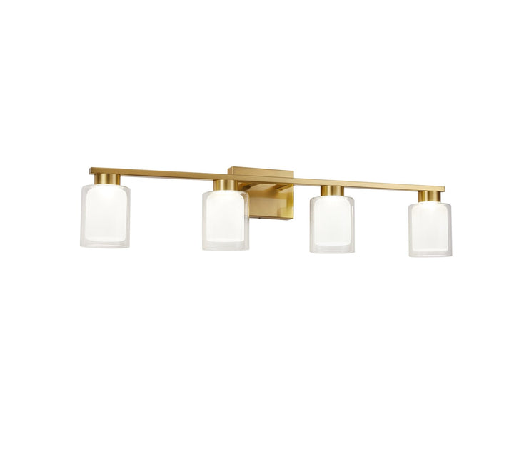 Collection 4-Light Bathroom Vanity Fixture Brass by Artcraft