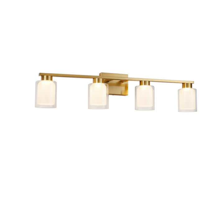 Collection 4-Light Bathroom Vanity Fixture Brass