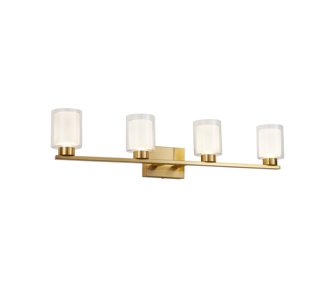 Collection 4-Light Bathroom Vanity Fixture Brass