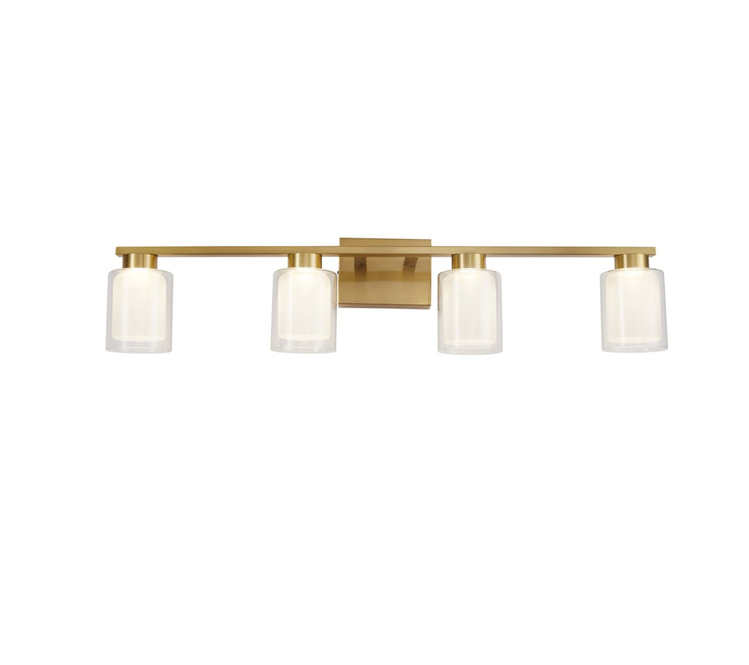 Collection 4-Light Bathroom Vanity Fixture Brass