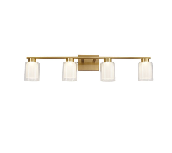 Collection 4-Light Bathroom Vanity Fixture Brass