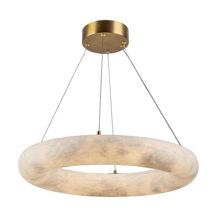 Collection 1-Light 19" Chandelier Brushed Brass by Artcraft