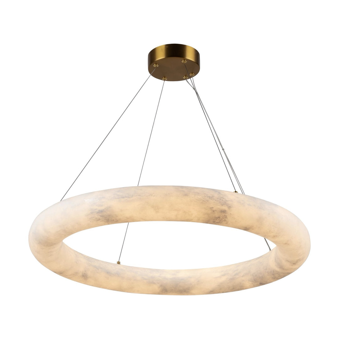 Collection 1-Light 27" Chandelier Brushed Brass