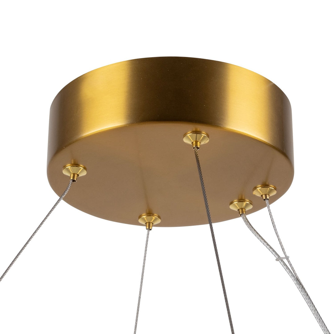 Collection 1-Light 27" Chandelier Brushed Brass