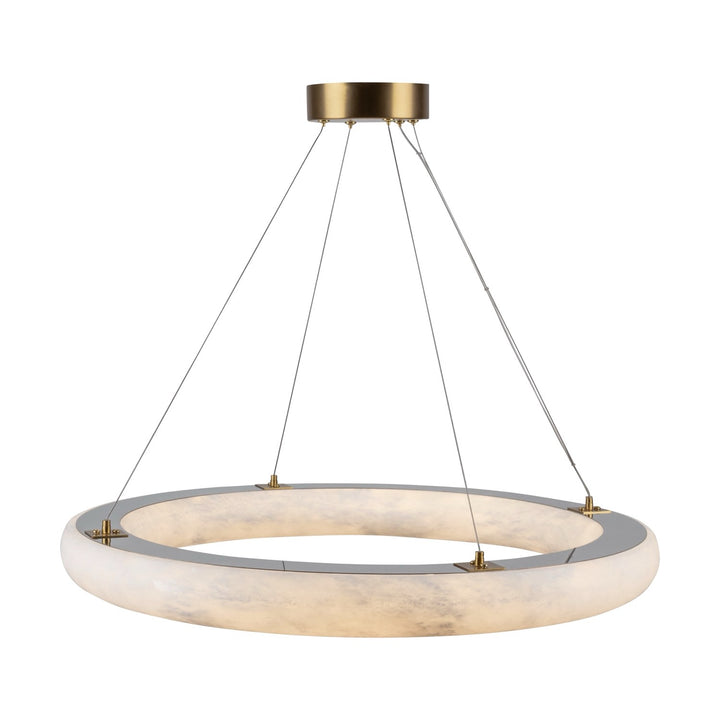 Collection 1-Light 27" Chandelier Brushed Brass