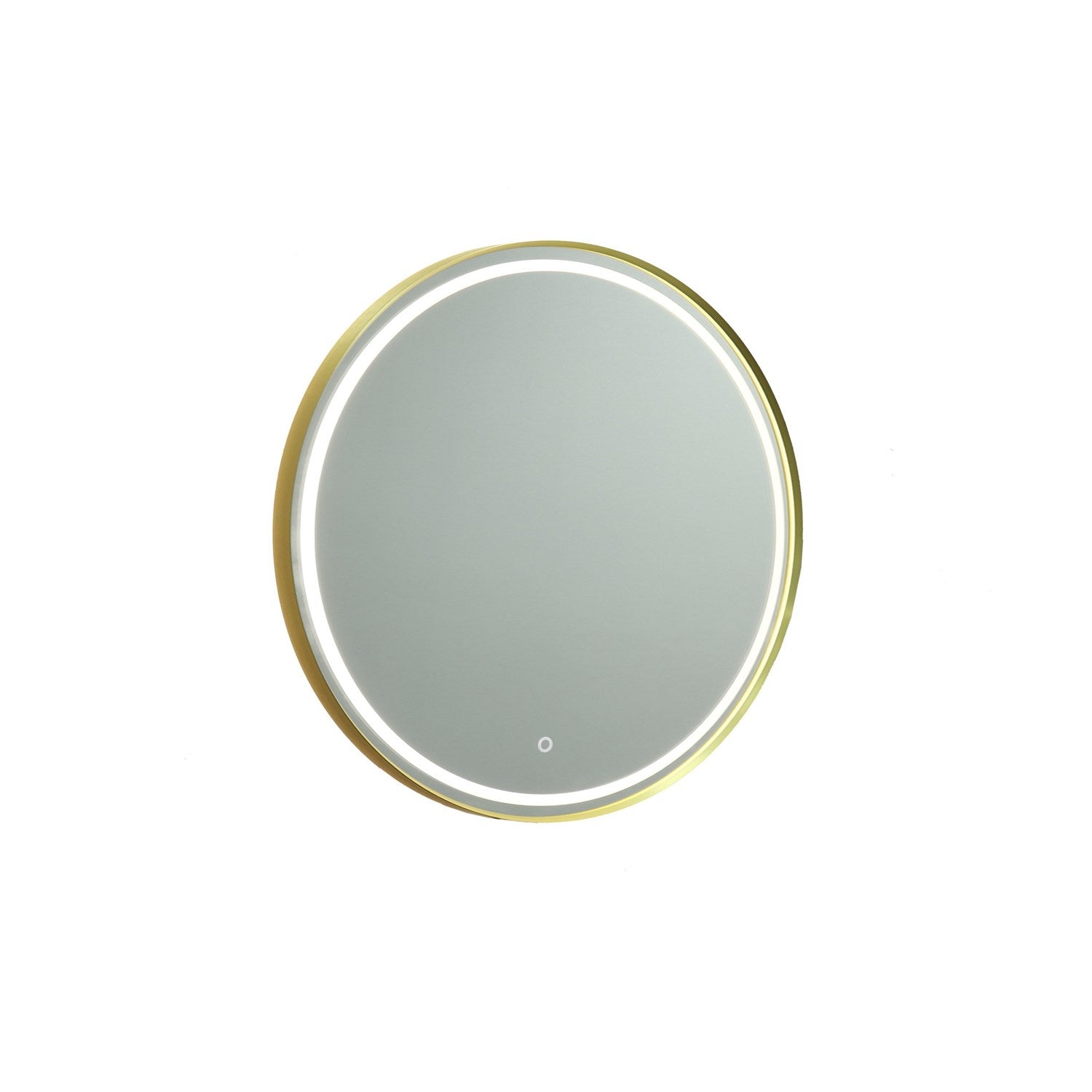 Collection Round Bathroom Mirror Brushed Brass by Artcraft