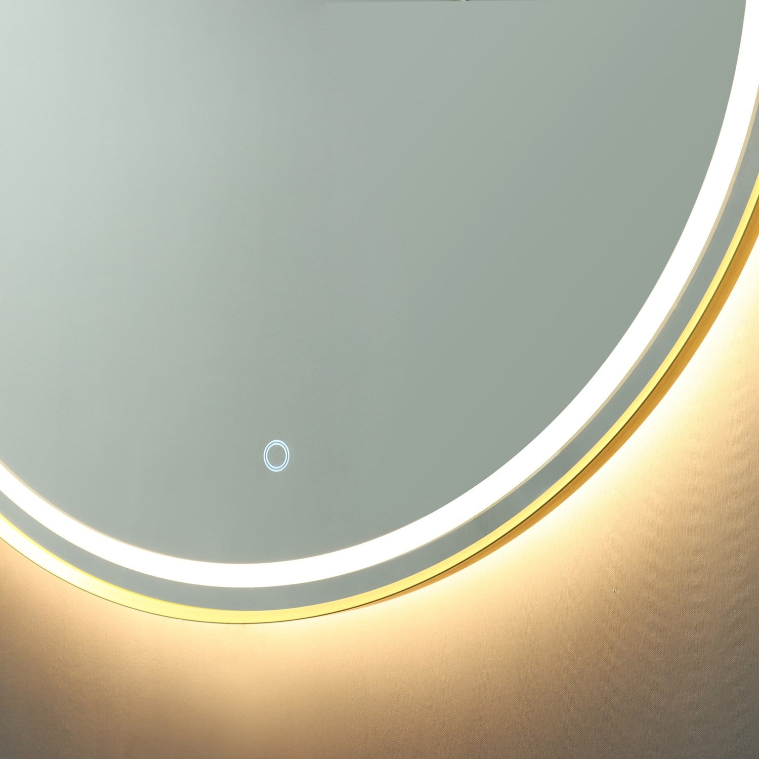 Collection Round Bathroom Mirror Brushed Brass