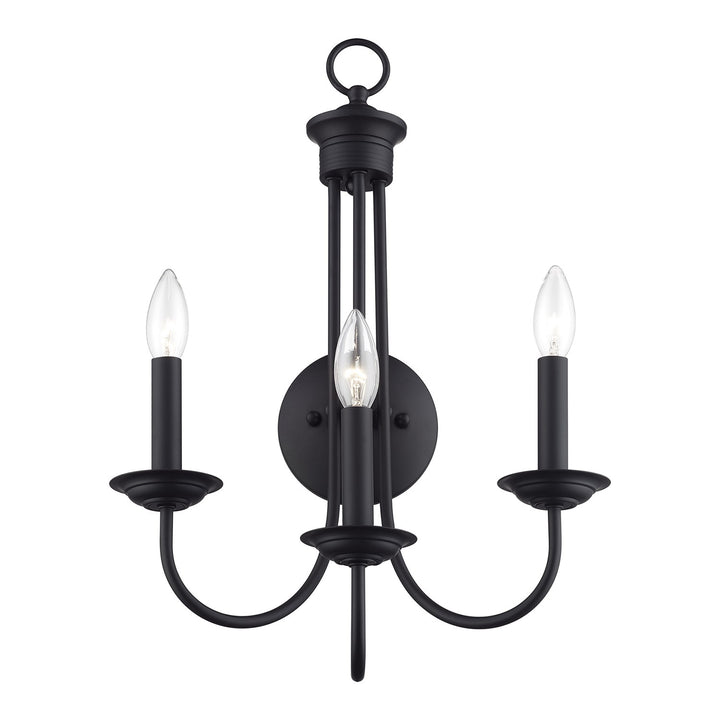 3 Light Black Extra Large Wall Sconce