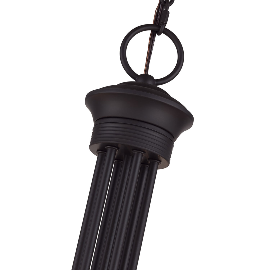 12 Light Bronze Large 2-Tier Chandelier