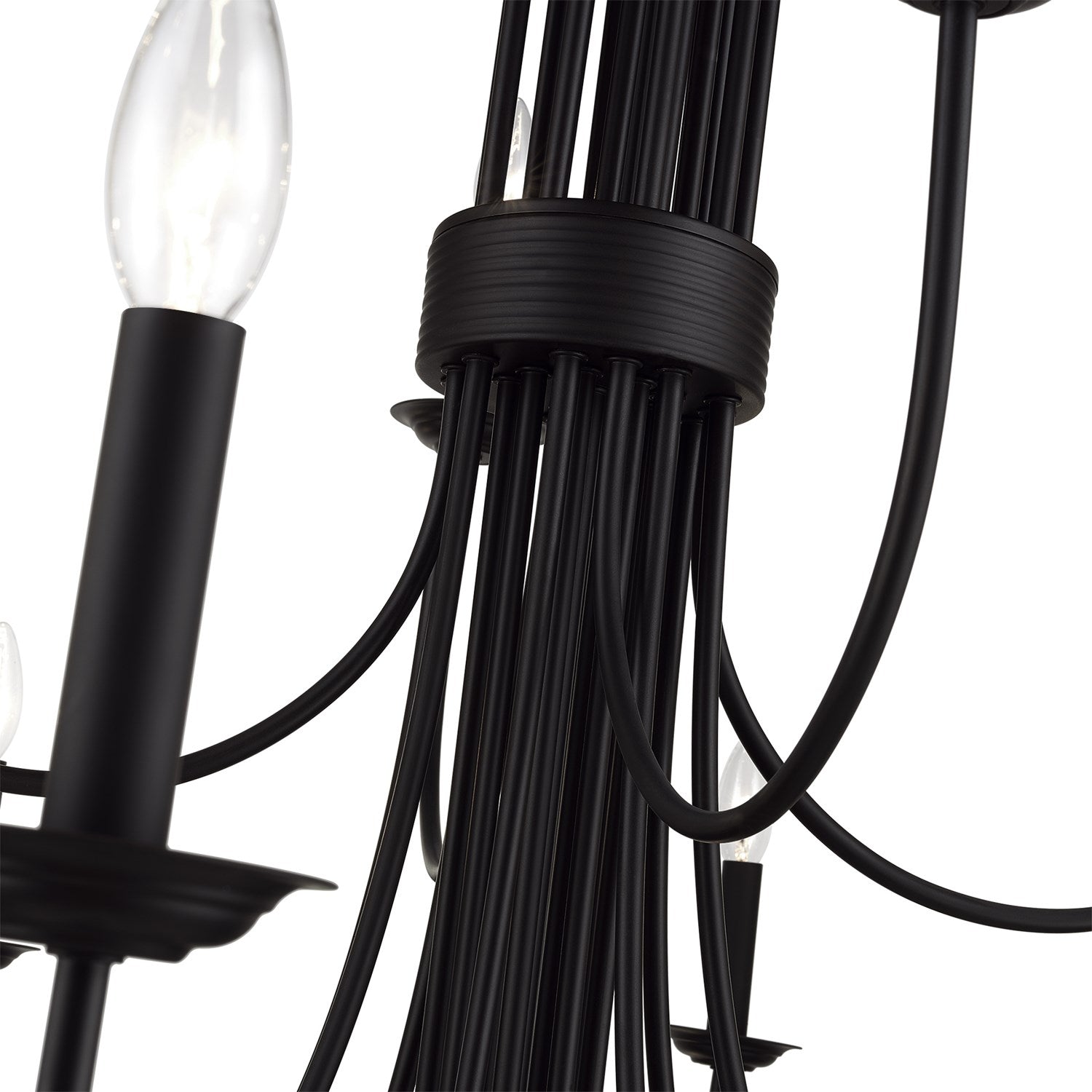 24 Light Black Grande Foyer Chandelier