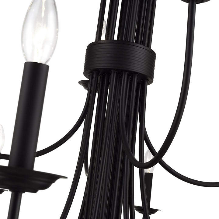 24 Light Black Grande Foyer Chandelier