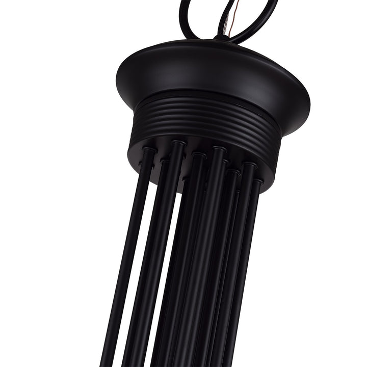 24 Light Black Grande Foyer Chandelier