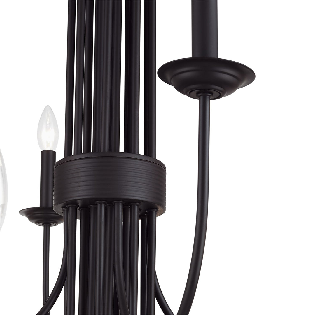 24 Light Bronze Grande Foyer Chandelier