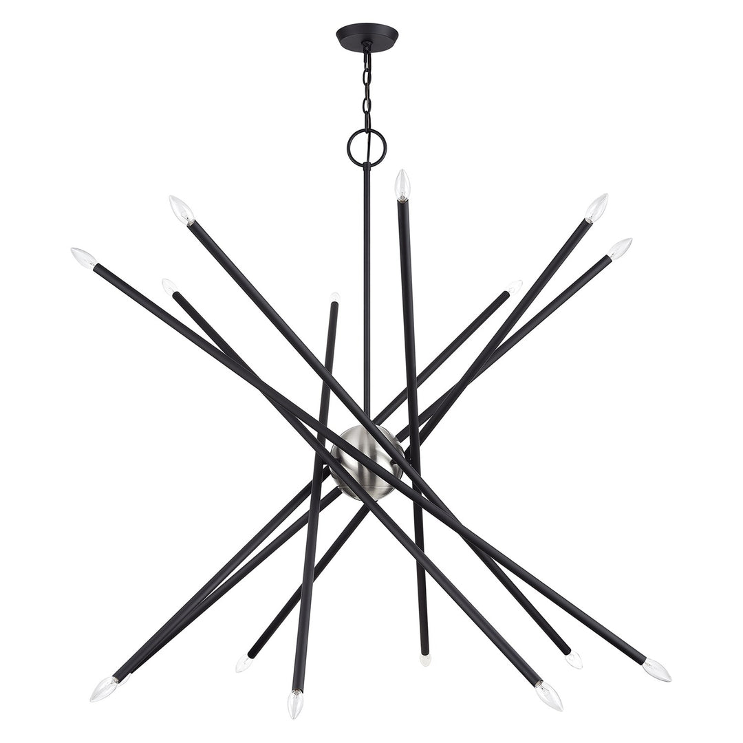 16 Light Black Grande Foyer Chandelier