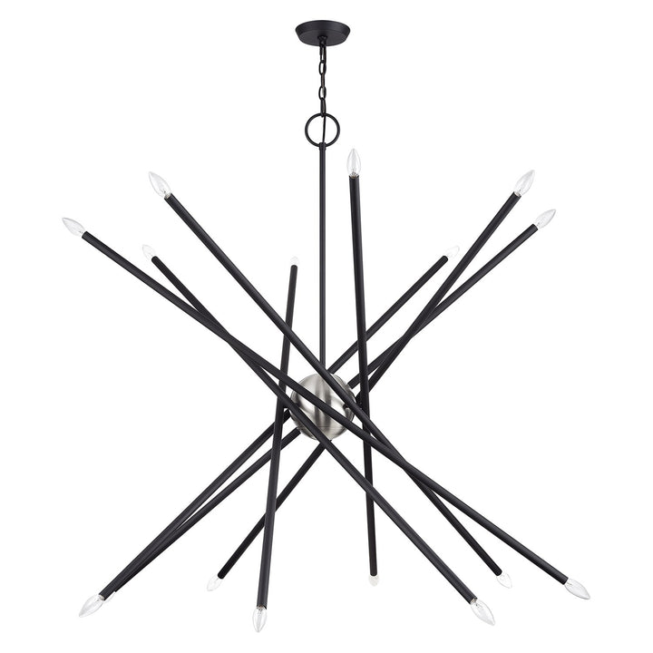16 Light Black Grande Foyer Chandelier