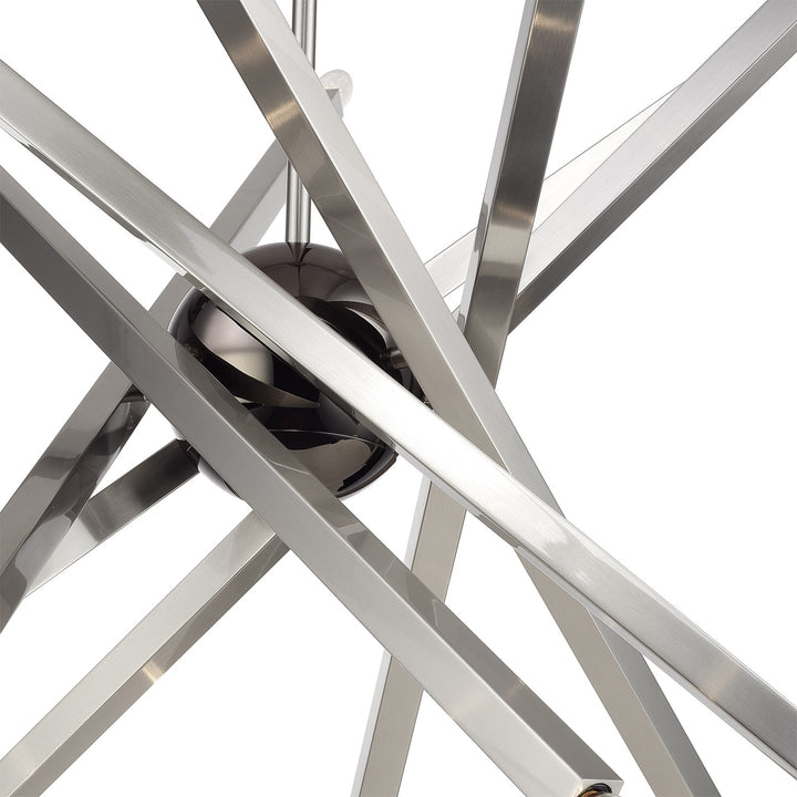 14 Light Brushed Nickel Extra Large Foyer Chandelier