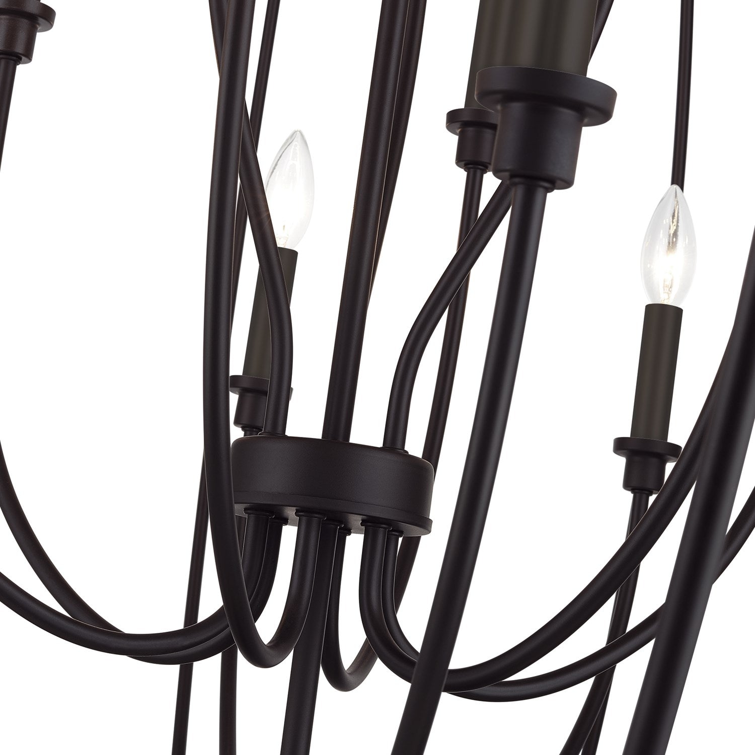 19 Light Bronze Globe Grande Foyer Chandelier