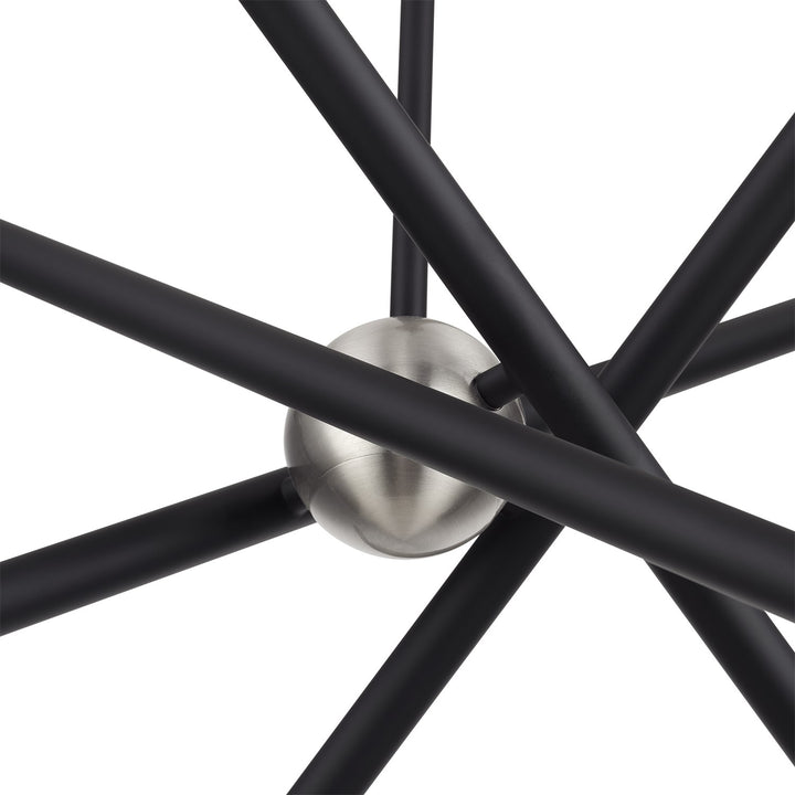 8 Light Black Chandelier