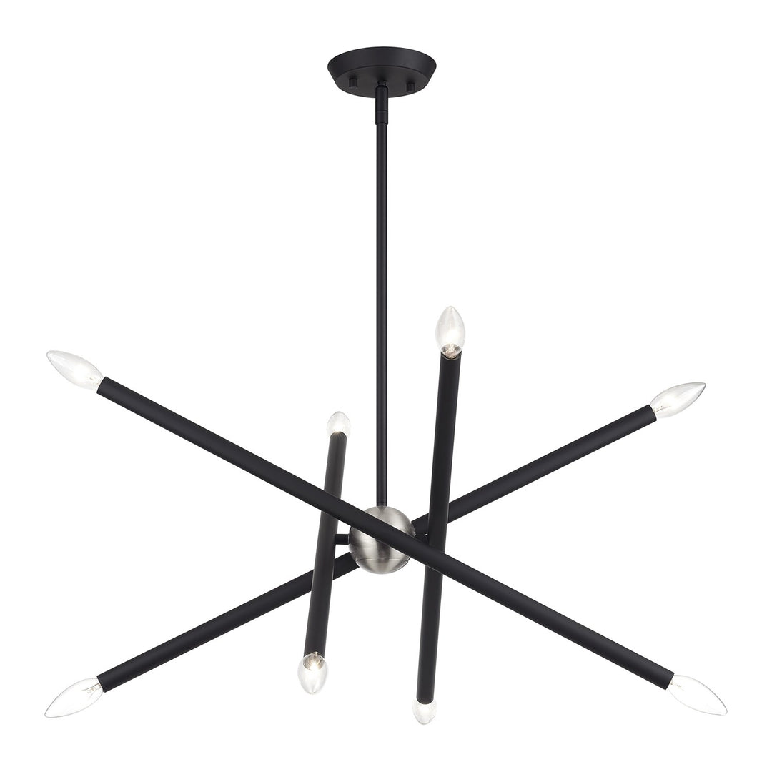 8 Light Black Chandelier