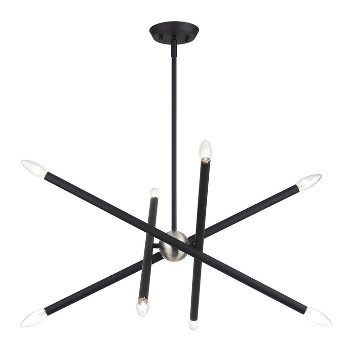 8 Light Black Chandelier