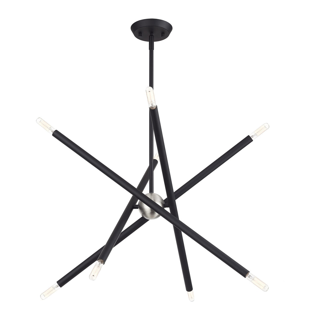 8 Light Black Chandelier