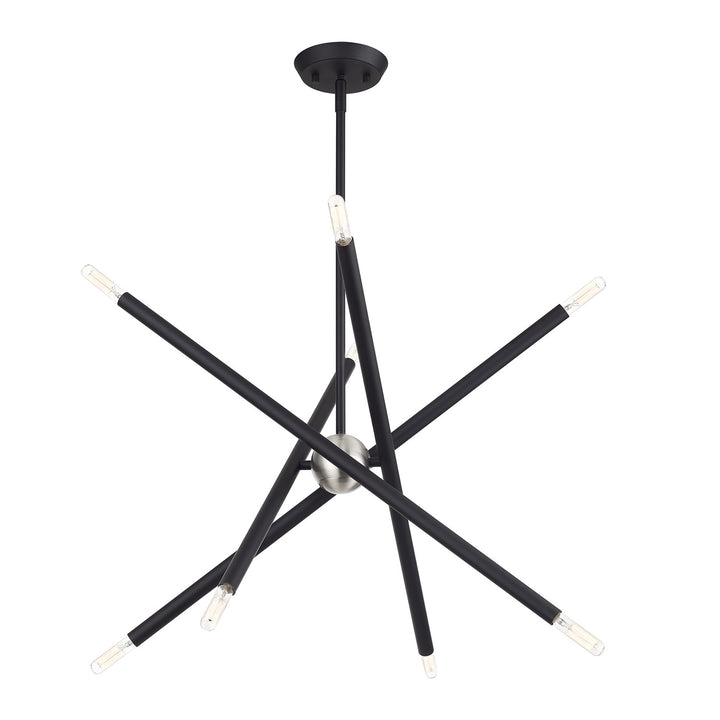 8 Light Black Chandelier