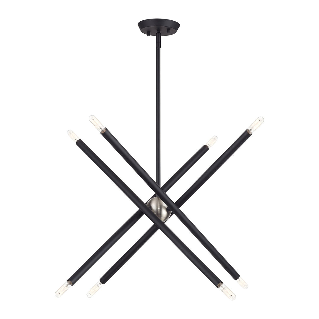 8 Light Black Chandelier
