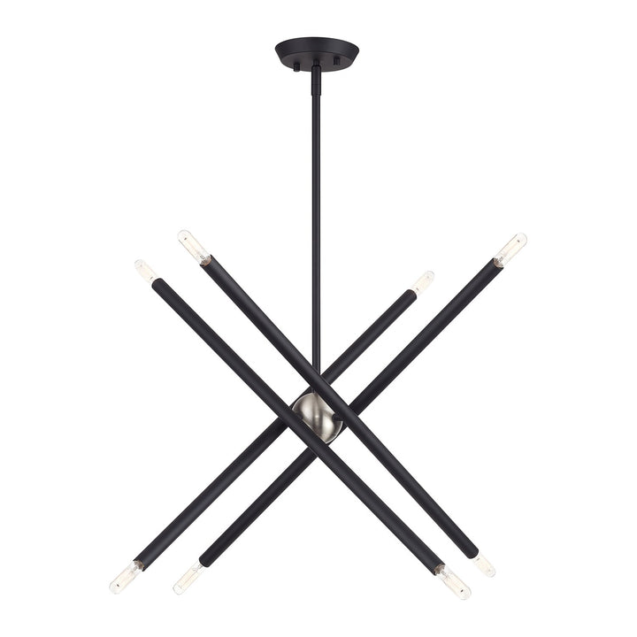 8 Light Black Chandelier