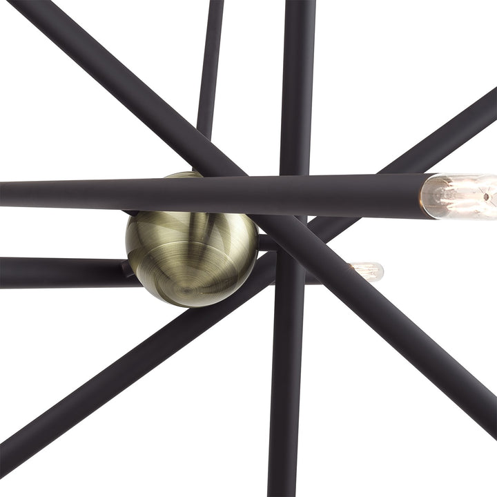 10 Light Bronze Medium Chandelier