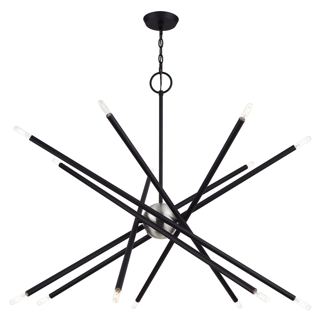 14 Light Black Extra Large Foyer Chandelier