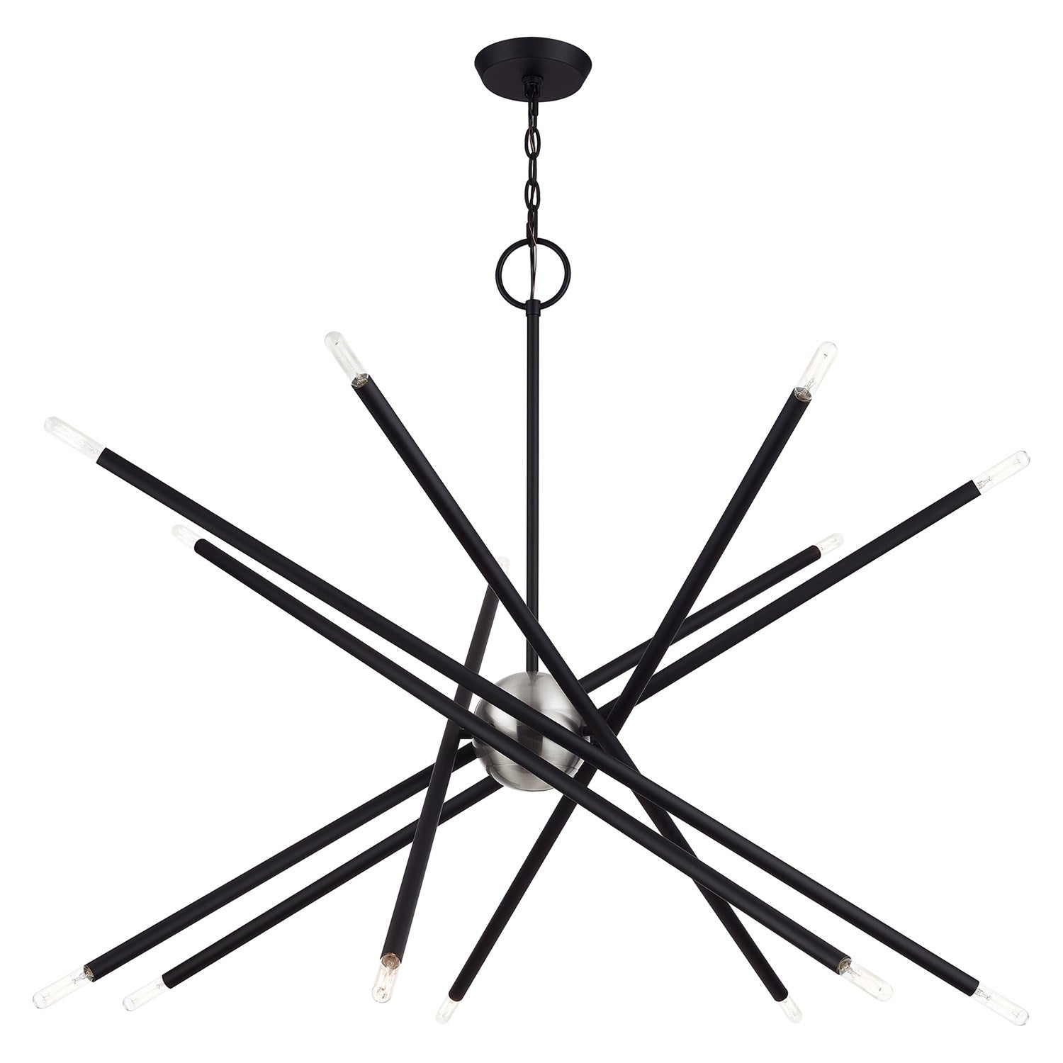 14 Light Black Extra Large Foyer Chandelier