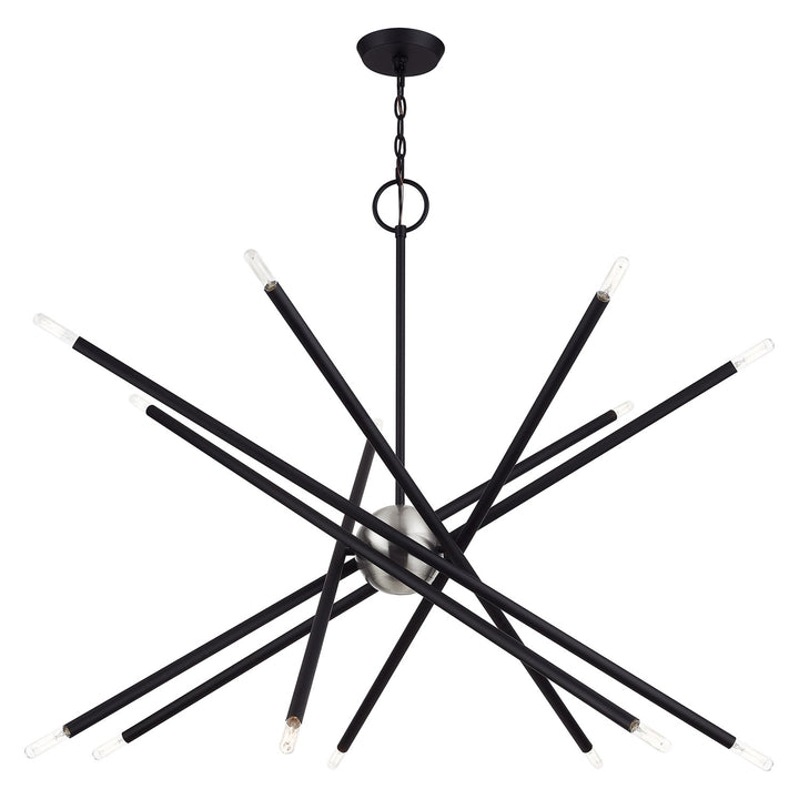 14 Light Black Extra Large Foyer Chandelier