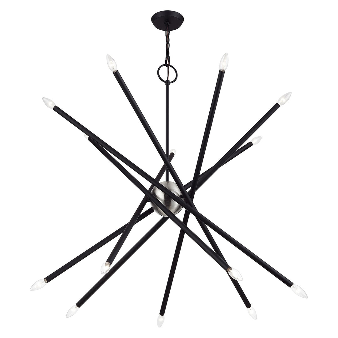 14 Light Black Extra Large Foyer Chandelier