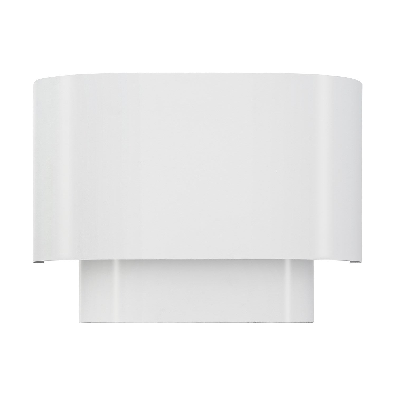 1 Light White Ada Sconce With White Metal Shade With Shiny White Inside