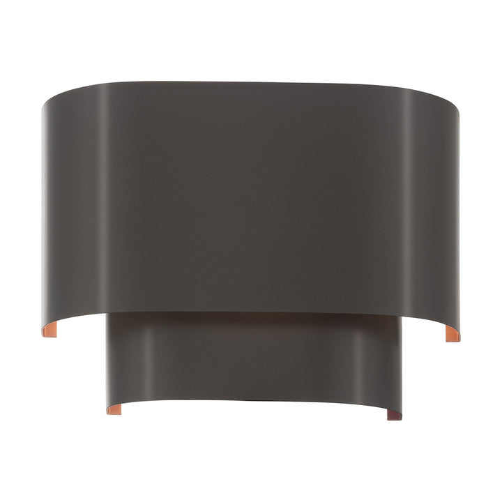 1 Light English Bronze Ada Sconce With English Bronze Metal Shade
