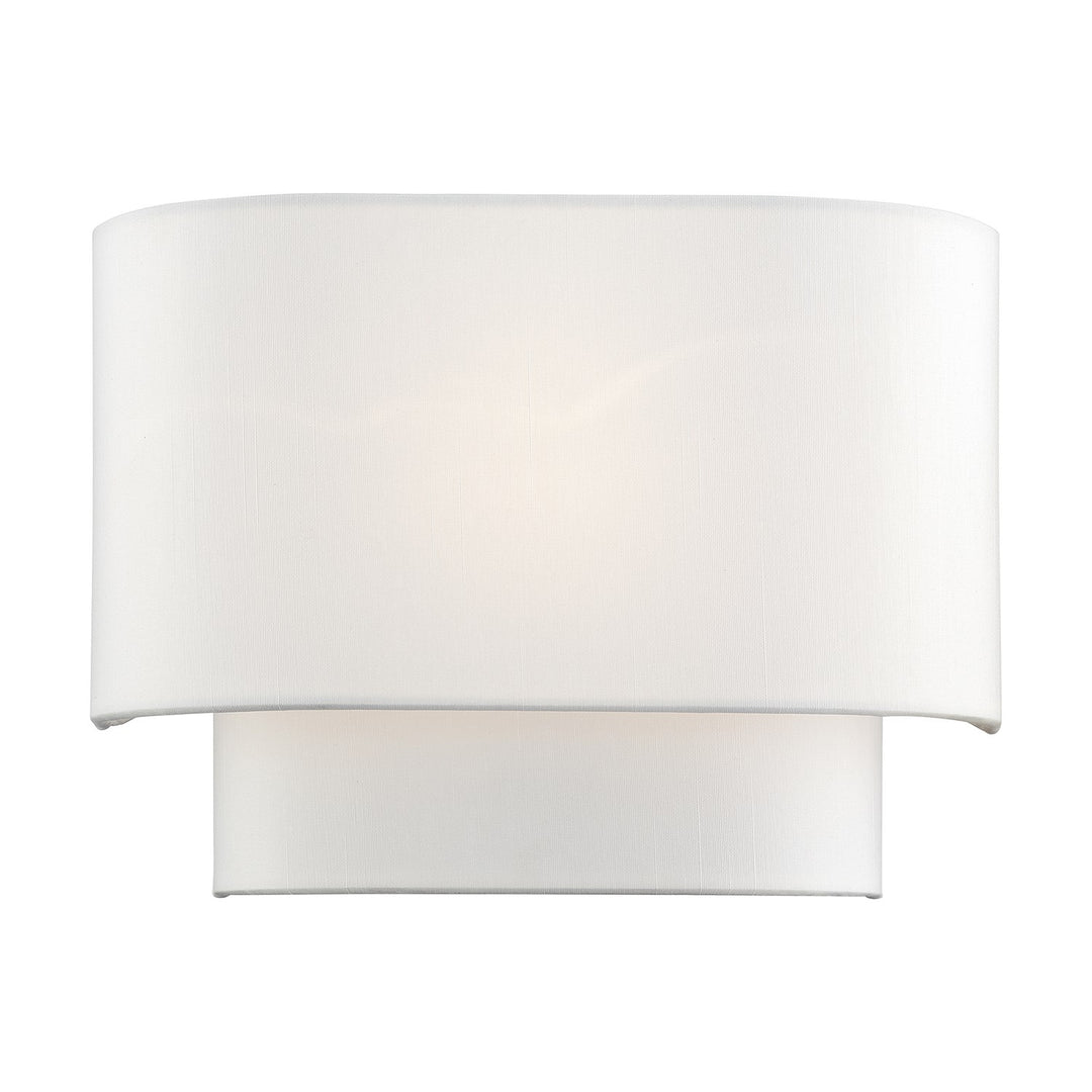 1 Light White Ada Sconce by Livex Lighting