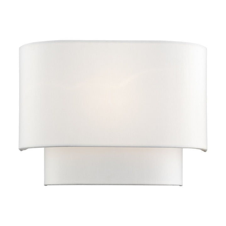 1 Light White Ada Sconce by Livex Lighting