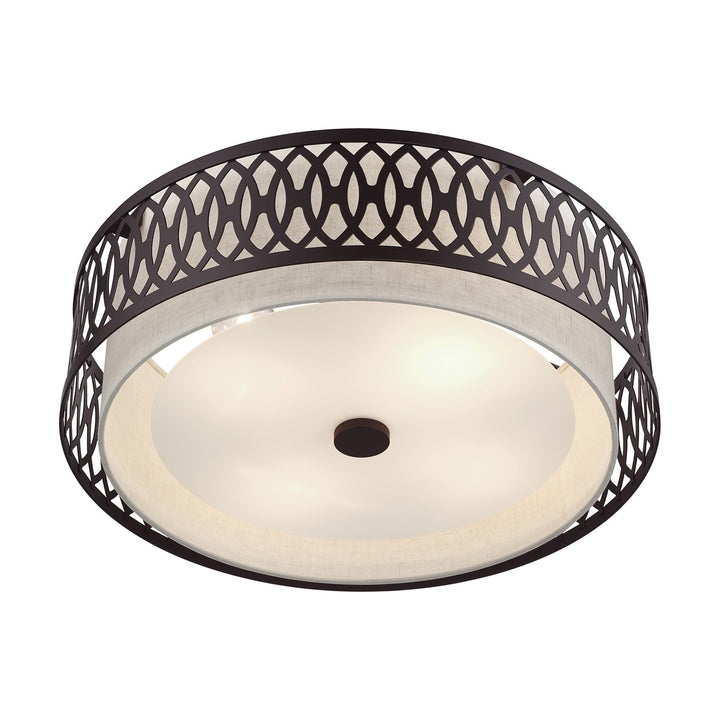 4 Light English Bronze Extra Large Semi-Flush