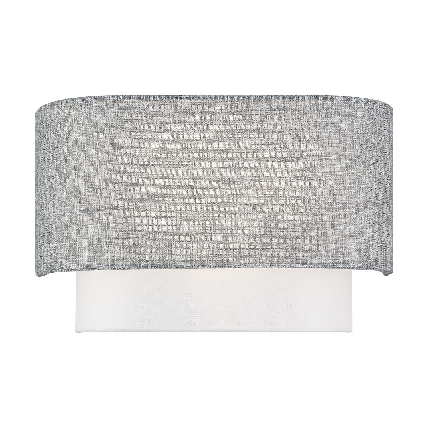 2 Light Brushed Nickel Ada Sconce With Hand Crafted Urban Gray by Livex Lighting