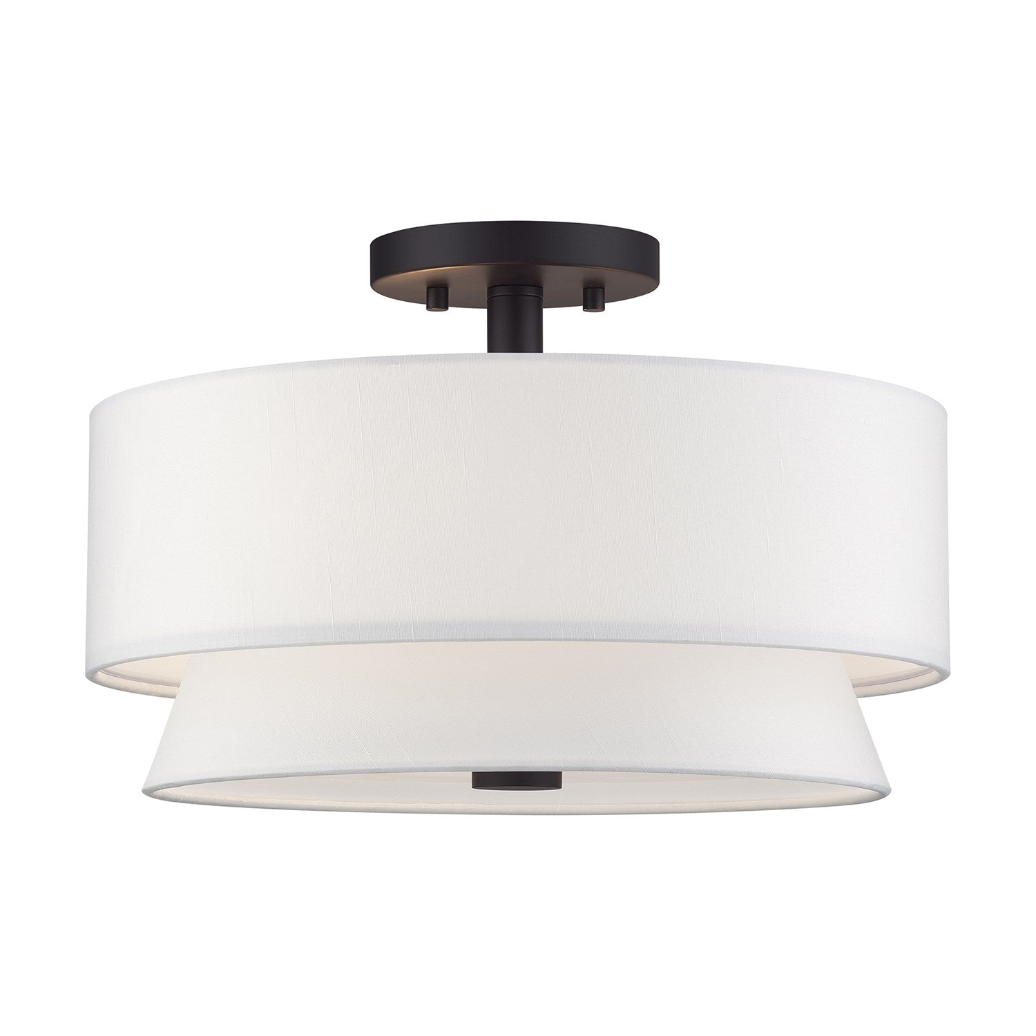 3 Light Bronze Large Semi-Flush by Livex Lighting
