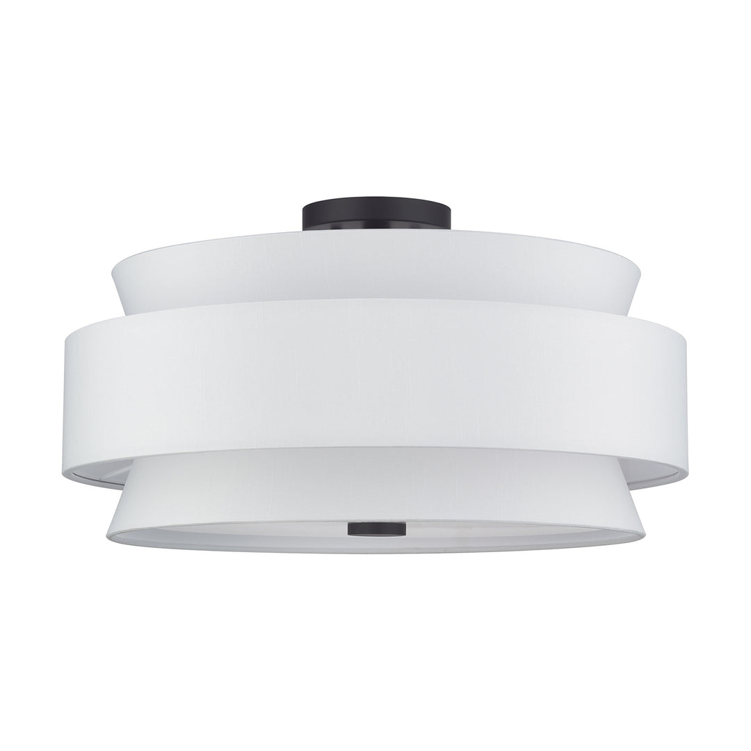 5 Light Bronze Large Semi-Flush