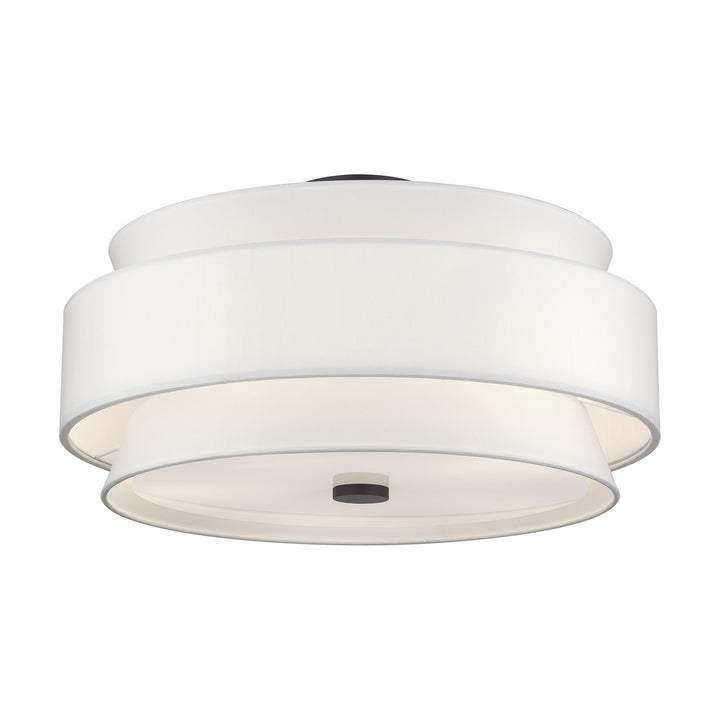 5 Light Bronze Large Semi-Flush
