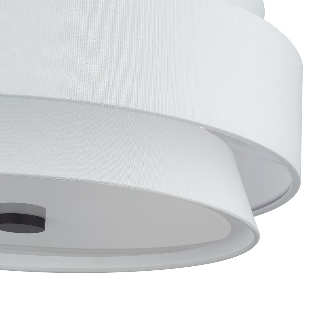5 Light Bronze Large Semi-Flush