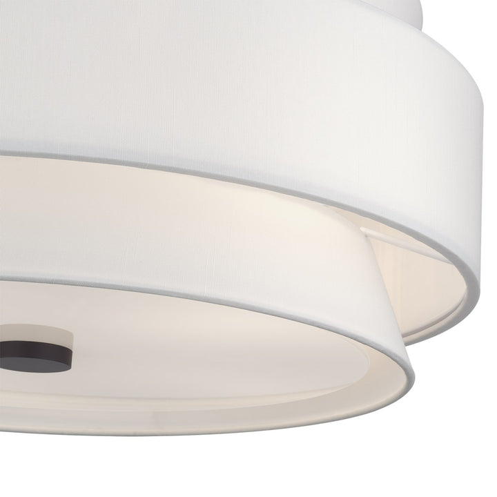 5 Light Bronze Large Semi-Flush