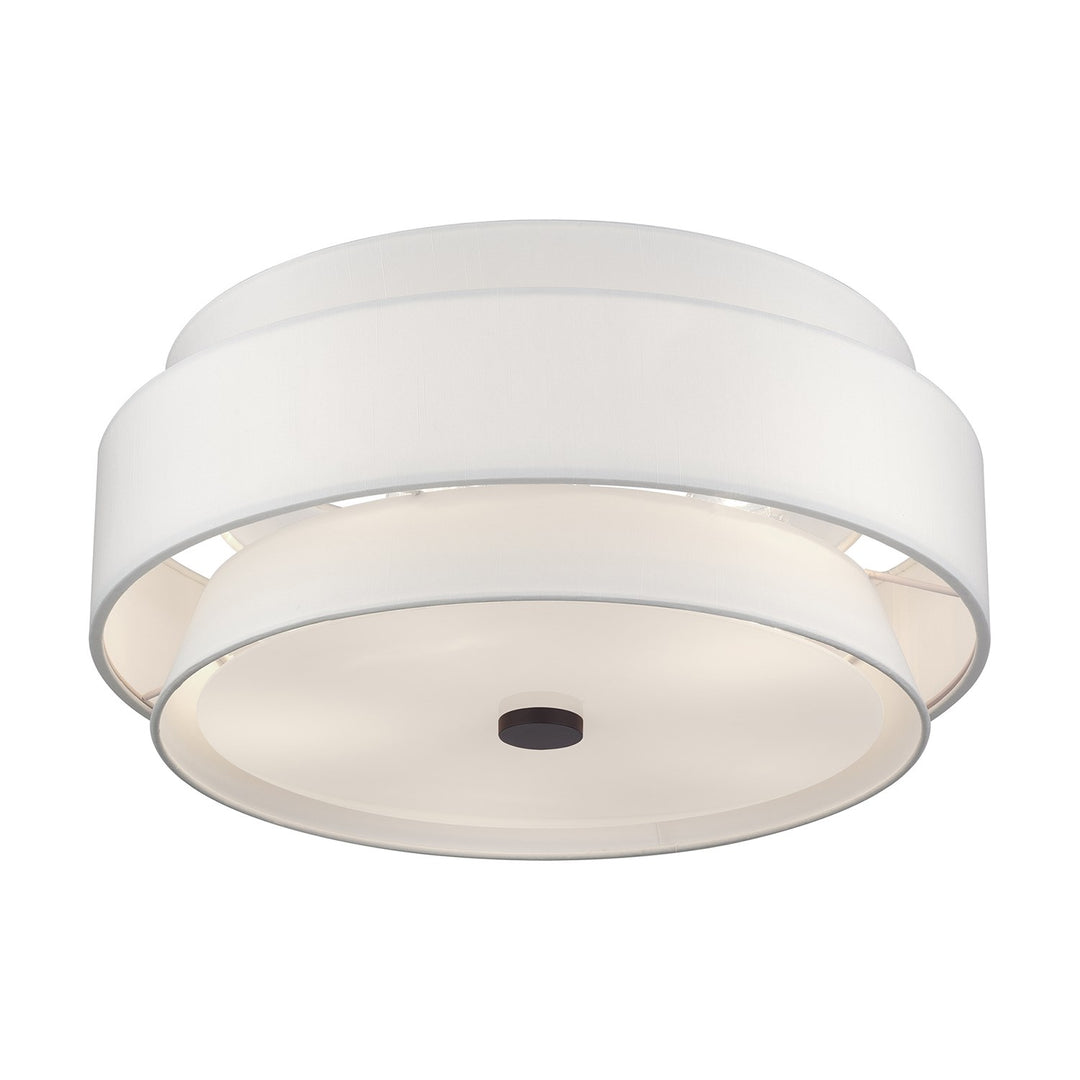 5 Light Bronze Large Semi-Flush