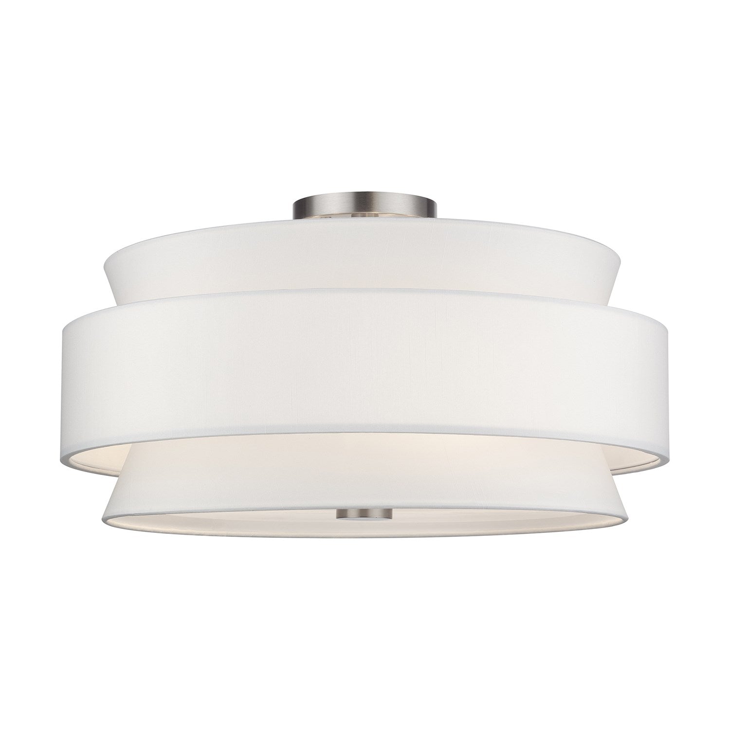 5 Light Brushed Nickel Large Semi-Flush by Livex Lighting