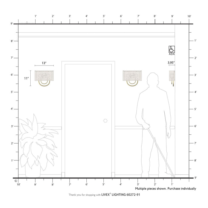 2 Light Brushed Nickel Ada Sconce With Hand Crafted Oatmeal Fabric Shade