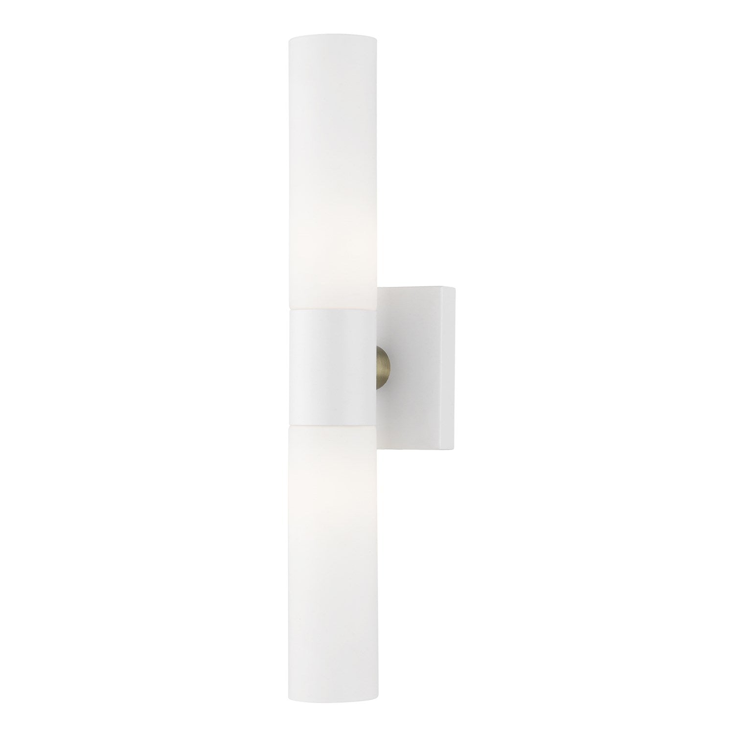2 Light Textured White Ada Vanity Sconce by Livex Lighting