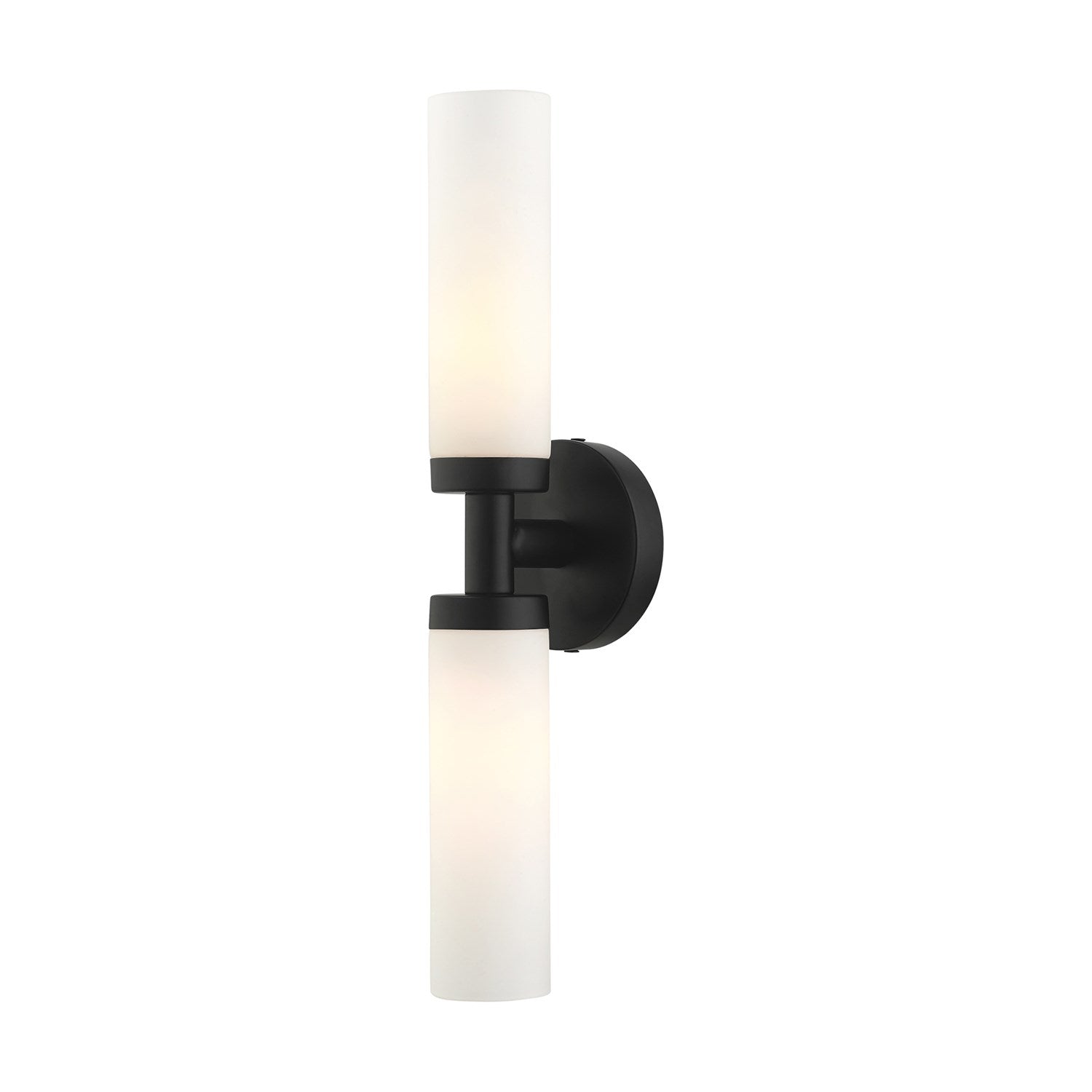 2 Light Black Ada Vanity Sconce by Livex Lighting